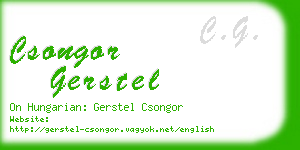 csongor gerstel business card